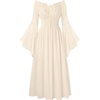 image:imageScarlet Darkness Renaissance Dress Women Peasant Medieval Pirate CostumeOyster White