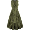 image:imageScarlet Darkness Renaissance Steampunk Dress Lace Up Gothic Pirate CostumeArmy Green