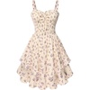 Beige Purple Floral