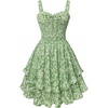 Green-white Floral