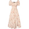 Beige Orange Floral