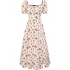 Beige Red Ditsy-floral