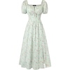 Pastel-green Pink Floral