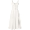 image:imageScarlet Darkness Women 2026 Corset Dress Milkmaid Slit Midi SundressWhite