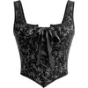 image:imageScarlet Darkness Women Renaissance Corset Tops Medieval Jacquard BustierSilver Black