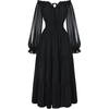 image:imageScarlet Darkness Women Renaissance Off Shoulder Split Sleeve Maxi DressBlack