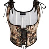 Black Brown Floral