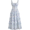 Misty Blue Purple Floral