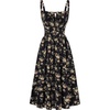 Black Beige Floral