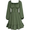 image:imageScarlet Darkness Womens Renaissance Off Shoulder Corset Mini DressArmy Green