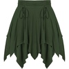 image:imageScarlet Darkness Womens Renaissance Pirate Skirt Asymmetrical Mini SkirtsArmy Green