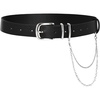 image:imageScarlet Darkness Womens Renaissance Waist Belt with Detachable ChainBlack Silver Buckle