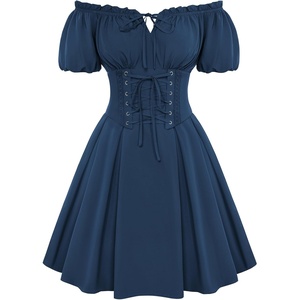 image:imageScarlet Darkness Renaissance Costume Women Corset Mini Fairy DressesDark Blue