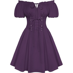 image:imageScarlet Darkness Renaissance Costume Women Corset Mini Fairy DressesDeep Purple