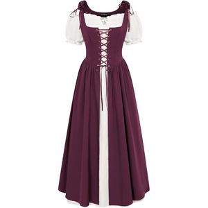 image:imageScarlet Darkness Renaissance Costume Women Halloween Medieval Pirate DressBurgundy