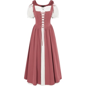 image:imageScarlet Darkness Renaissance Costume Women Halloween Medieval Pirate DressDeep Pink