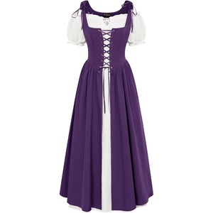 image:imageScarlet Darkness Renaissance Costume Women Halloween Medieval Pirate DressDeep Purple