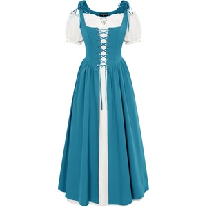 image:imageScarlet Darkness Renaissance Costume Women Halloween Medieval Pirate DressOcean Blue