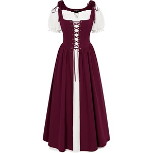 image:imageScarlet Darkness Renaissance Costume Women Halloween Medieval Pirate DressWine