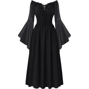 image:imageScarlet Darkness Renaissance Dress Women Peasant Medieval Pirate CostumeBlack
