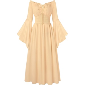 image:imageScarlet Darkness Renaissance Dress Women Peasant Medieval Pirate CostumeButter Yellow