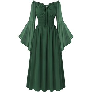 image:imageScarlet Darkness Renaissance Dress Women Peasant Medieval Pirate CostumeEden Green