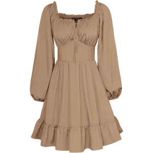 image:imageScarlet Darkness Womens Renaissance Off Shoulder Corset Mini DressKhaki