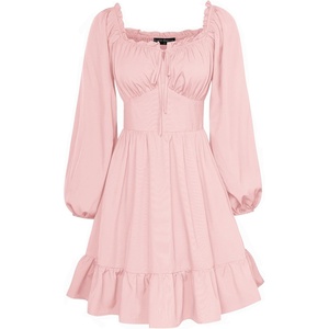 image:imageScarlet Darkness Womens Renaissance Off Shoulder Corset Mini DressPink