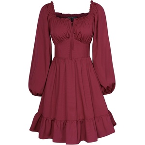 image:imageScarlet Darkness Womens Renaissance Off Shoulder Corset Mini DressRose Red