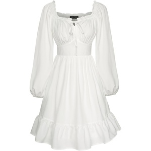 image:imageScarlet Darkness Womens Renaissance Off Shoulder Corset Mini DressWhite